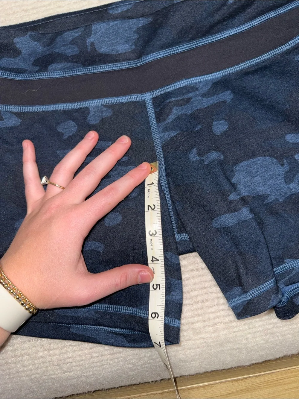 lululemon athletica Women’s Dark Navy Camo Bike Shorts